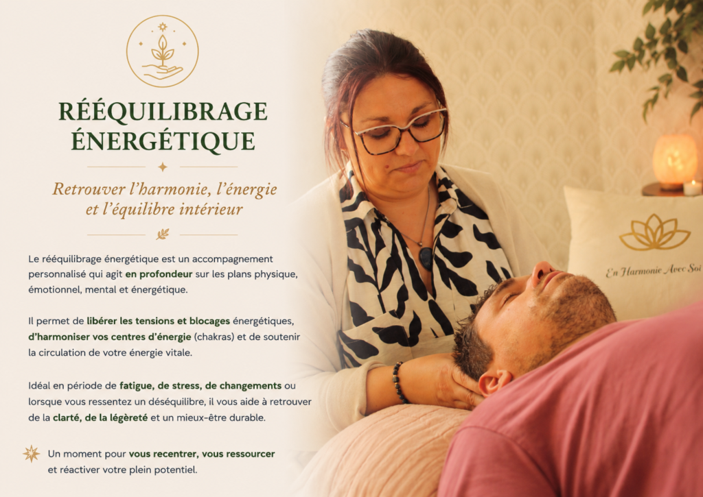 Rééquilibrage énergétique Mélanie hudelle
